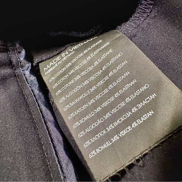 Club Monaco ‘Aveena’ Polished Zip-Pocket Side-Slit Pant in “Aviator Navy” Size 2 - Picture 8 of 16